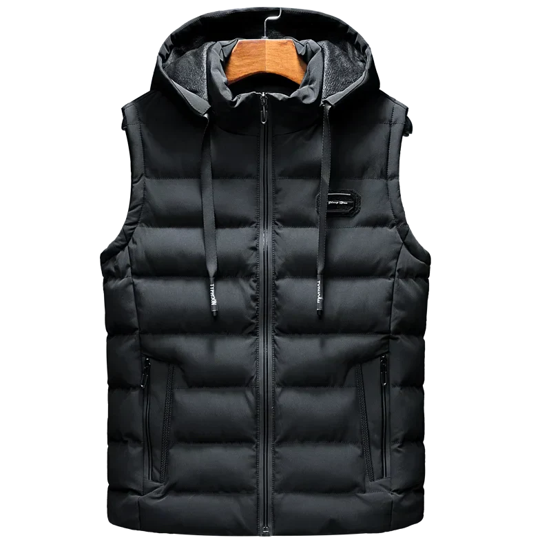 Heren Vest Mouwloos met Capuchon Sportief Design