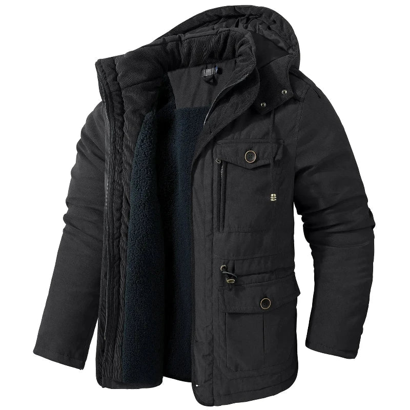 Heren Winterjas Waterdicht Warm met Fleecevoering Isolatie