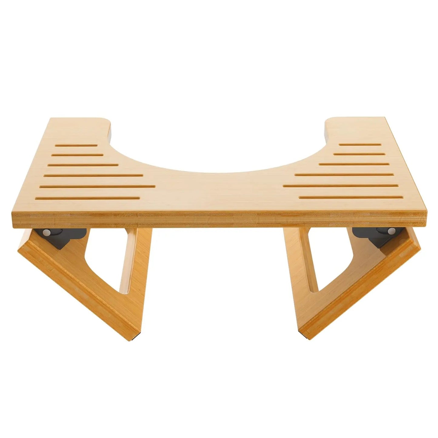 Inklapbare Bamboe Toiletsteun met Antislip Voetjes 41×27×18cm voor Stabiele Houding en Comfort