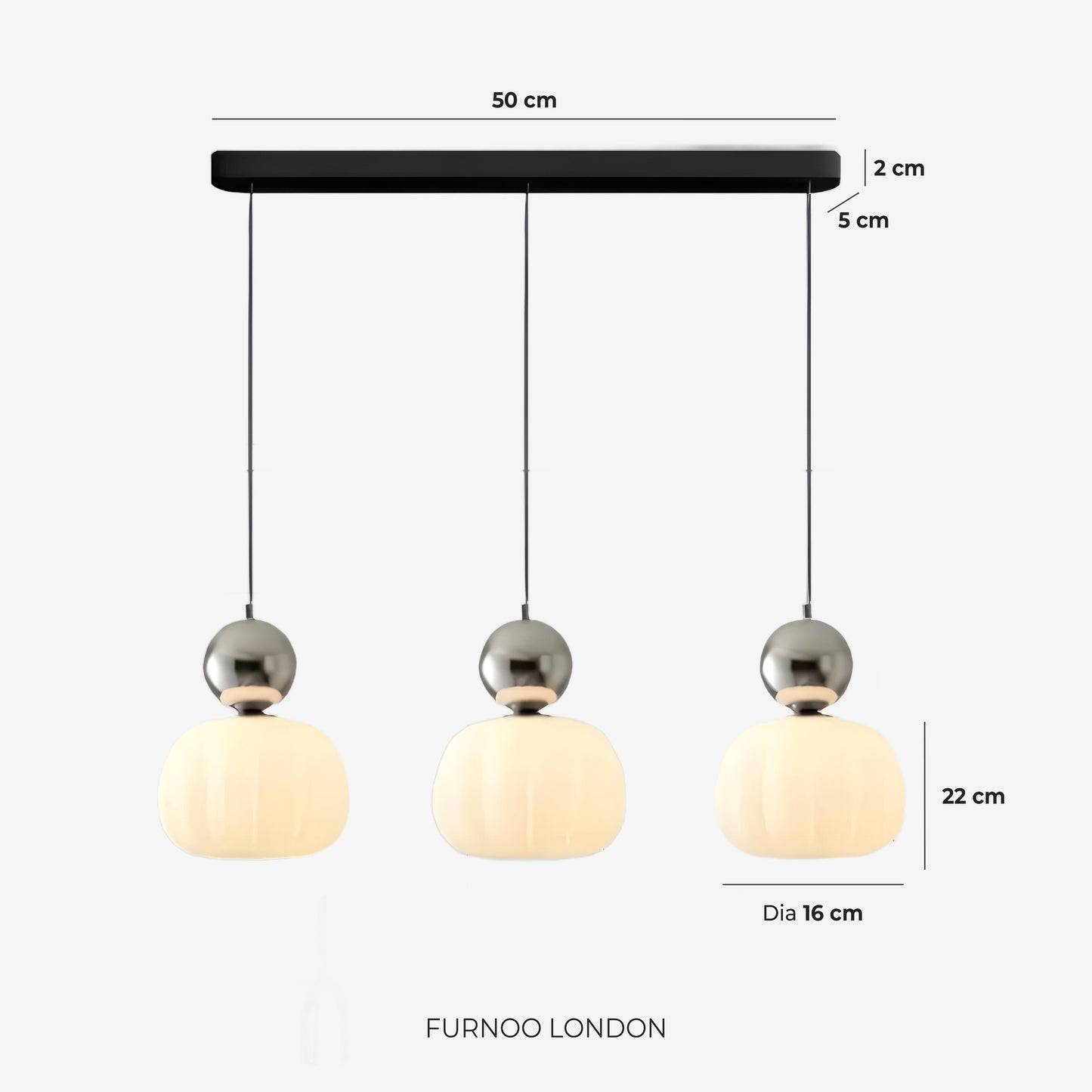 Geometrische Hanglamp Bauhaus Design Metaal Glas E27 – 1 of 3 Lichtpunten Dimbaar Sfeerverlichting