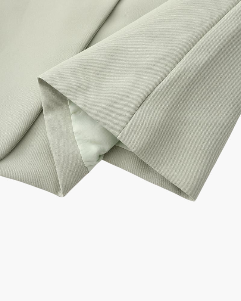 Plus Size Blazer Dubbelzijdig Groen voor Dames
