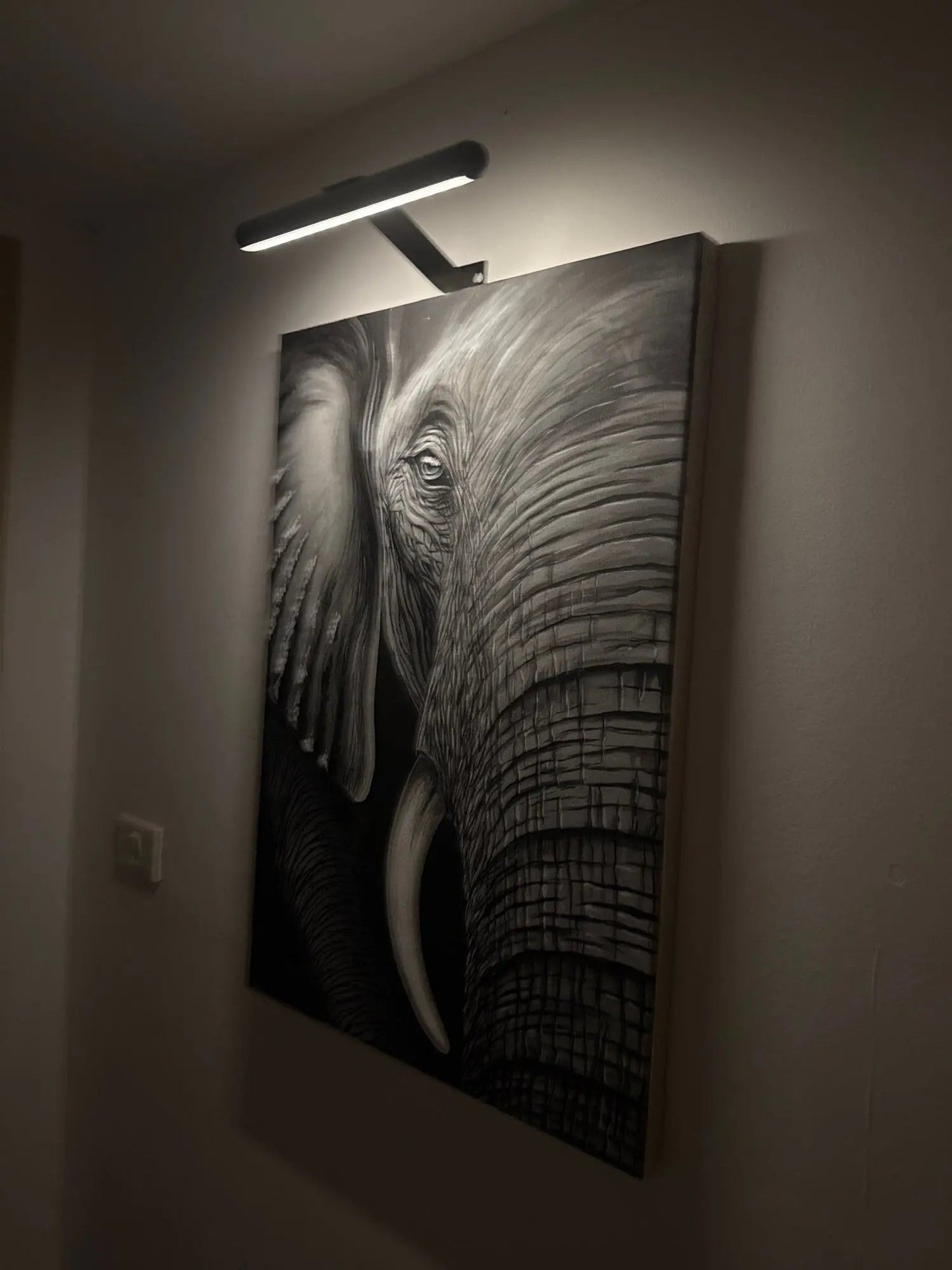 Draadloze LED Schilderijverlichting Zwart Wit Goud Dimbaar Verstelbaar USB Oplaadbaar