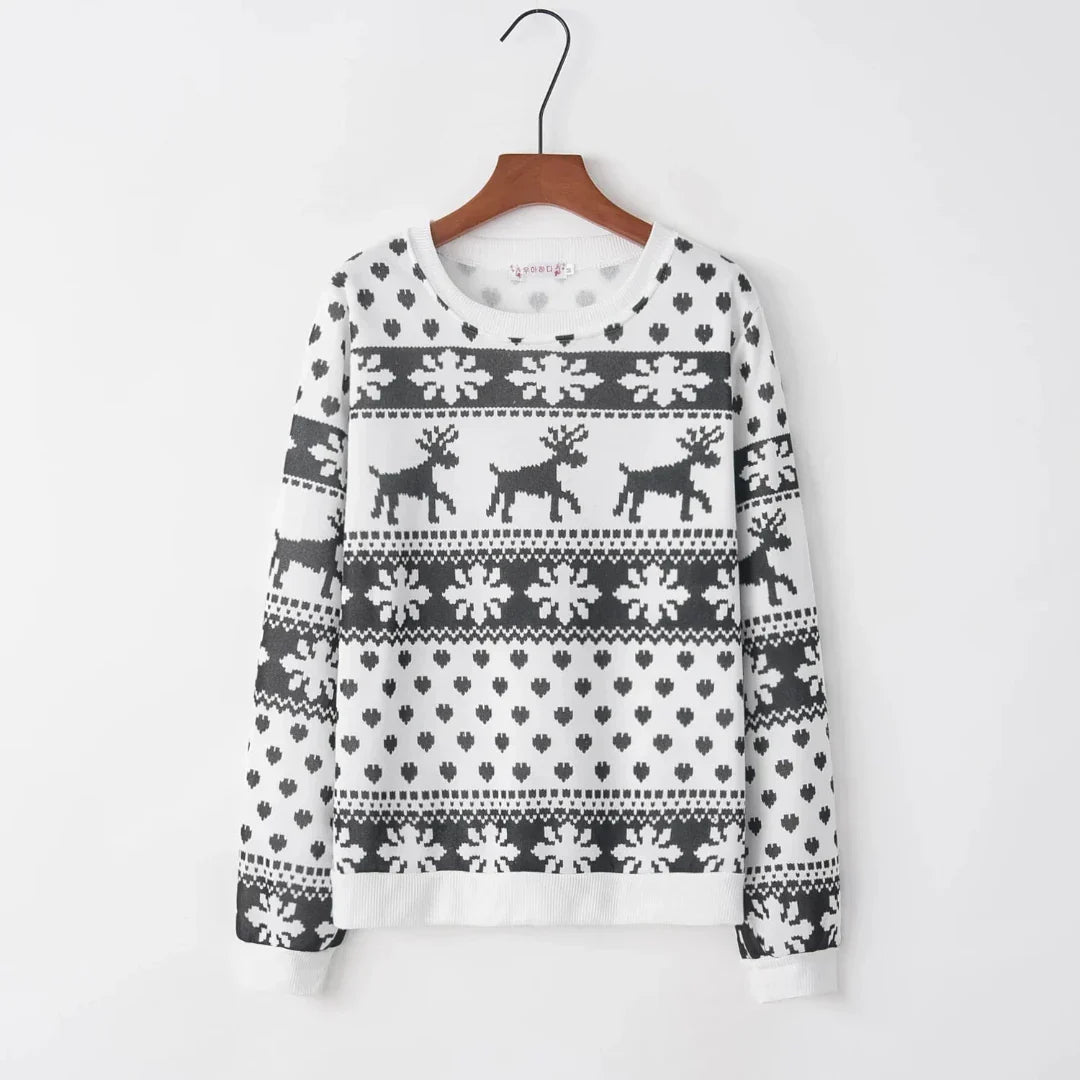 Kendra Dames Kersttrui | Gebreide Stof met Rendieren, Comfortabele Pasvorm 3