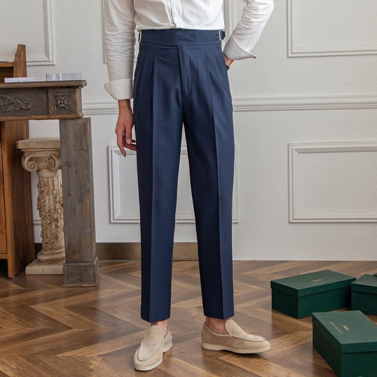 Heren Broek Casual Met Gesp voor Alledaagse Dracht