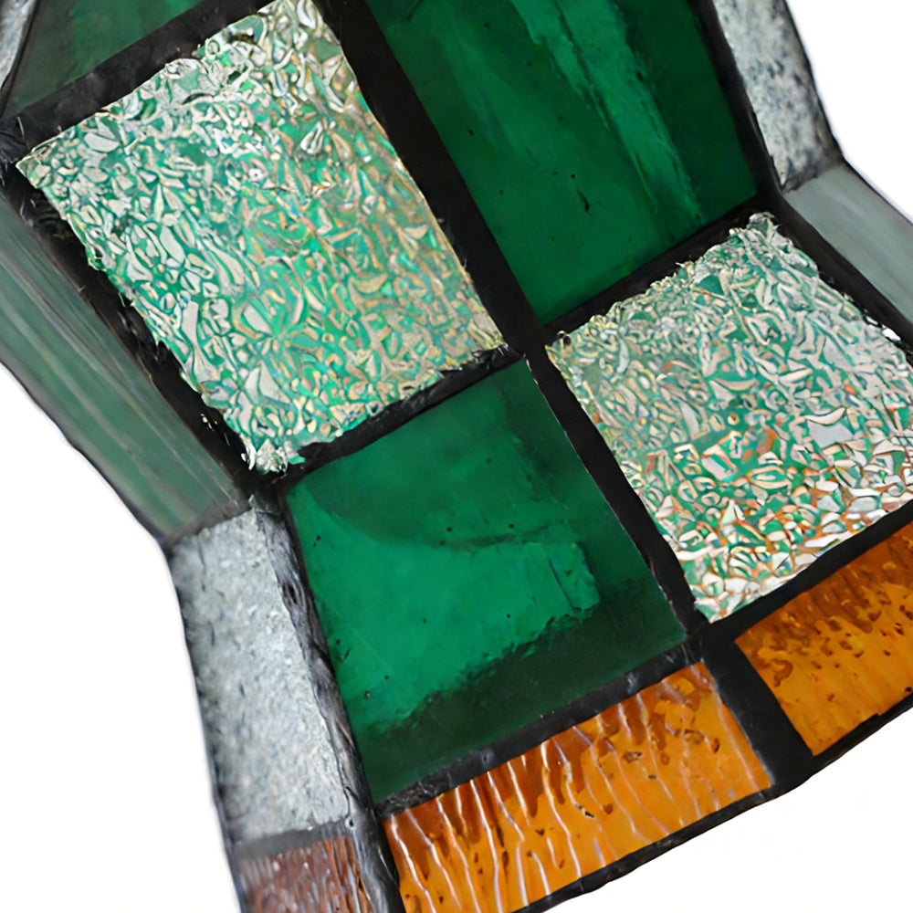 Wandlamp Tiffany Glas Koper Art Deco Vintage E27 Studeerkamer Hal Woonkamer