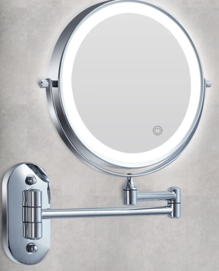 Vergrotende Spiegel LED Oplaadbaar Dimbaar Make-up Badkamer Cosmeticaspiegel Rond 20cm