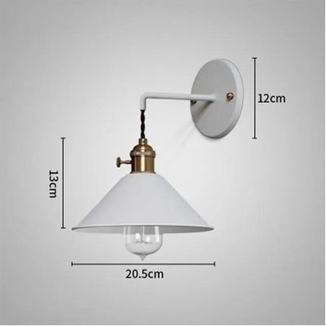Vintage Wandlamp met Geplateerd Metaalafwerking – Elegant Lichtarmatuur in 7 Kleuren