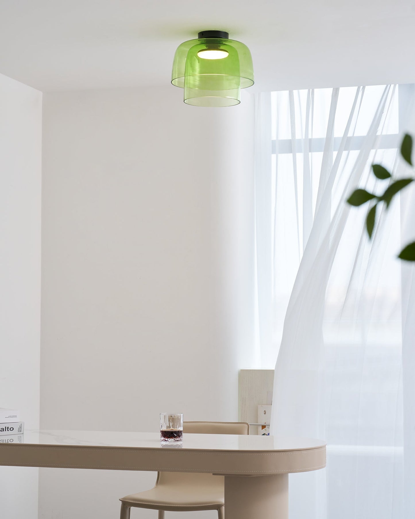 Meerlagige Glazen Plafondlamp — Modern Design Verlichting voor Slaapkamer en Woonkamer