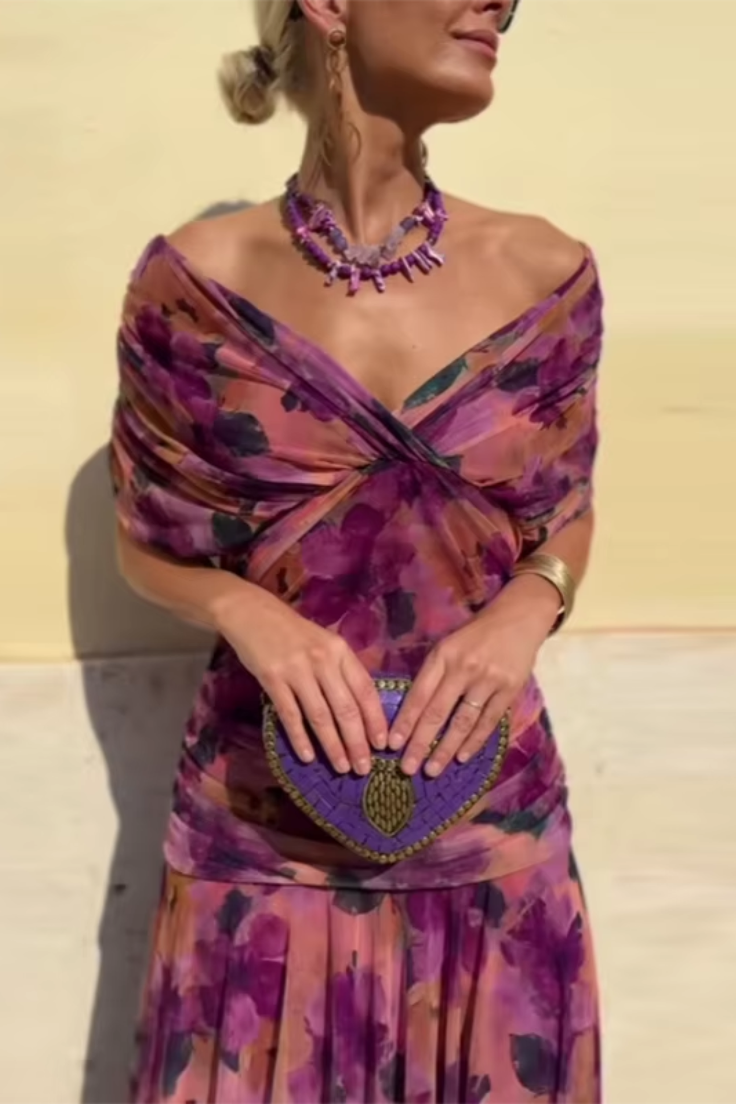 Livia | Elegante V-Hals Lange Ceremoniejurk voor Bruiloften 11