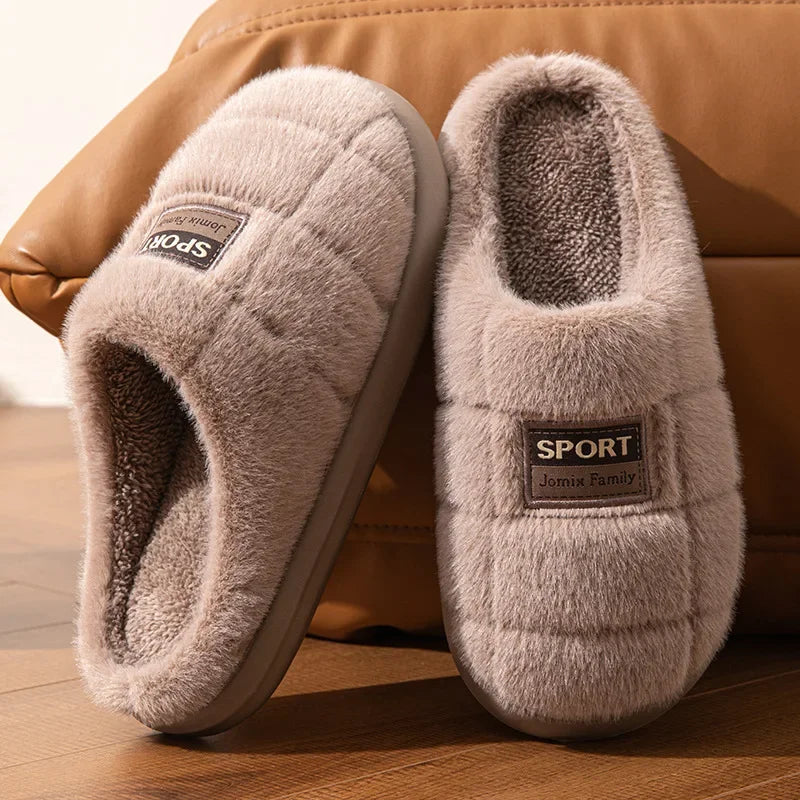 Warmte Pluche Pantoffels voor Mannen Comfortabel
