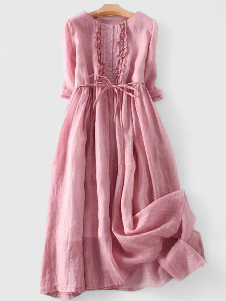 Luna | Elegante Midi Damesjurk voor Zomeruitstapjes 2