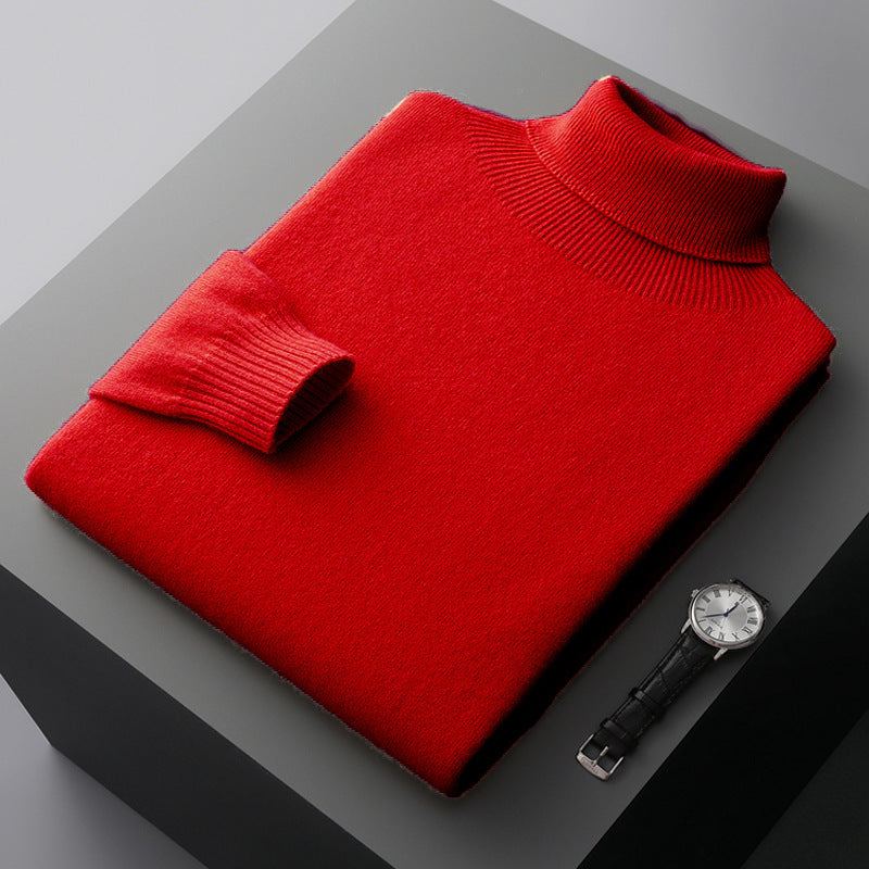 Heren Trui - Warme Woltrui met Slim Fit voor Winter