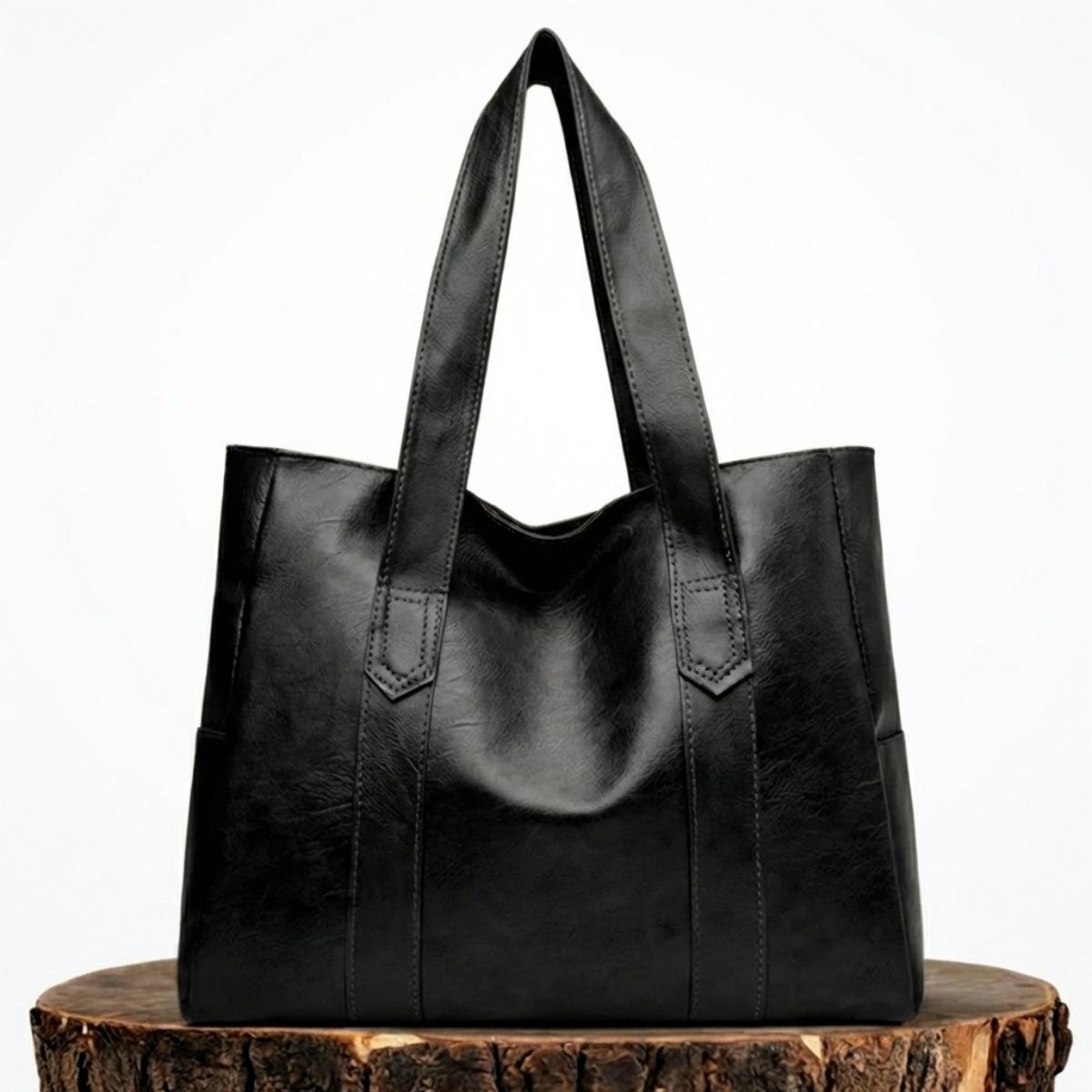 Leren Schoudertas Dames Handgemaakt Authentiek Leer Verstelbare Riem Magnetische Sluiting Elegante Draagtas