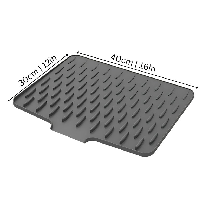 Siliconen Afvoer- & Droogmat voor de Keuken – Hittebestendig, Antislip & Snel Droog | Multifunctionele Afdruipmat