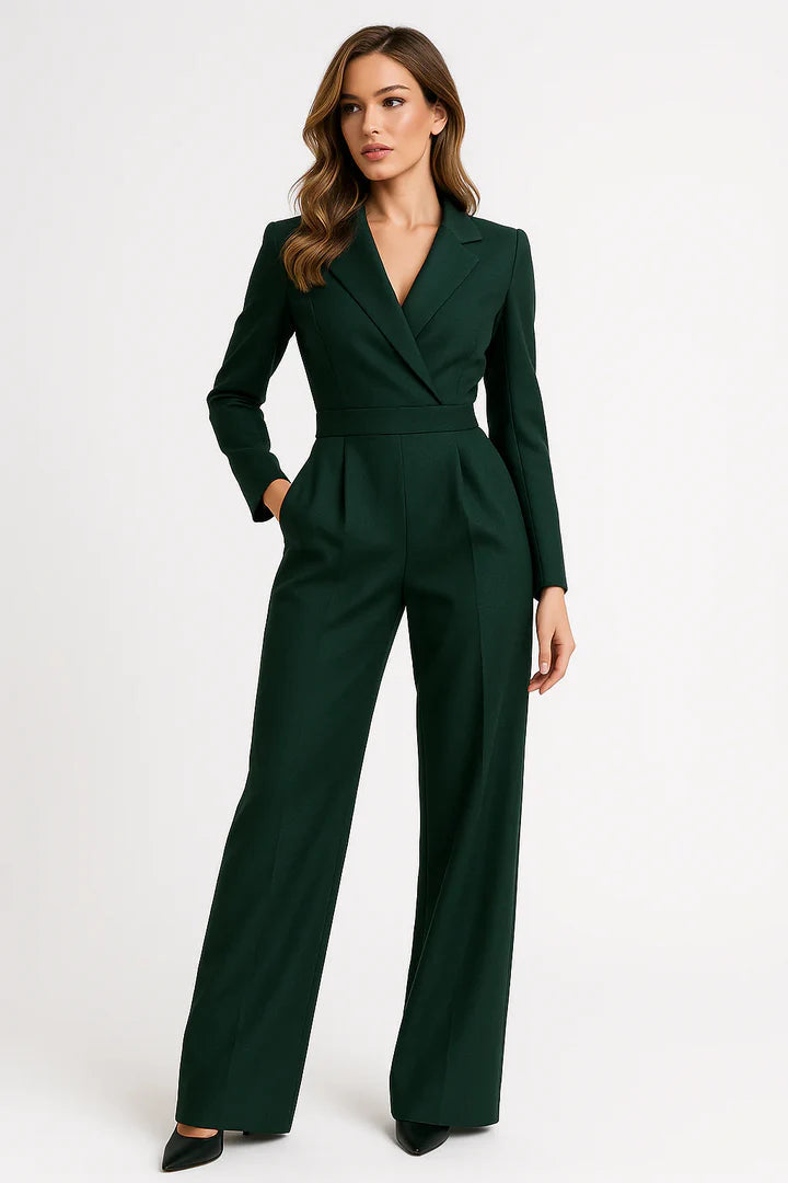 Maya | Dames Jumpsuit Zwart - Elegante V-hals, Wide-leg Pasvorm 5
