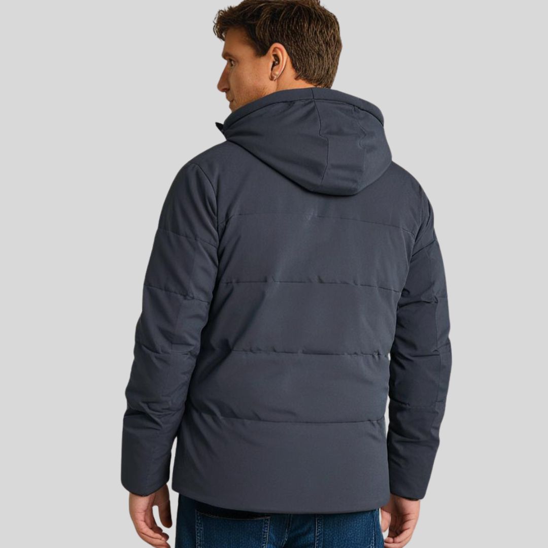 Heren Outdoor Winterjas Waterafstotend Fleece Gevoerd met Capuchon