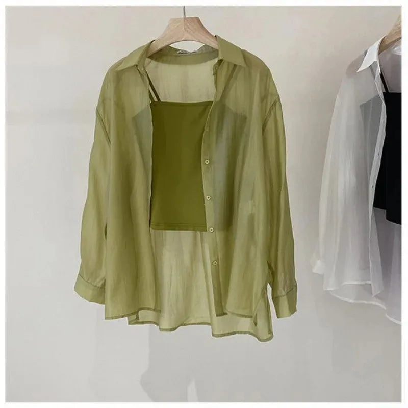 Luchtige Zomer Shirts van Mesh Stof