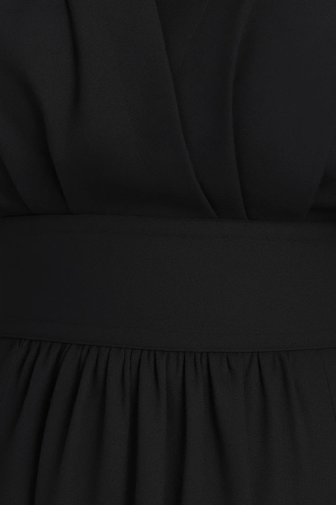 Dames Jurk Midi V-hals met Pofmouwen Casual Stijl