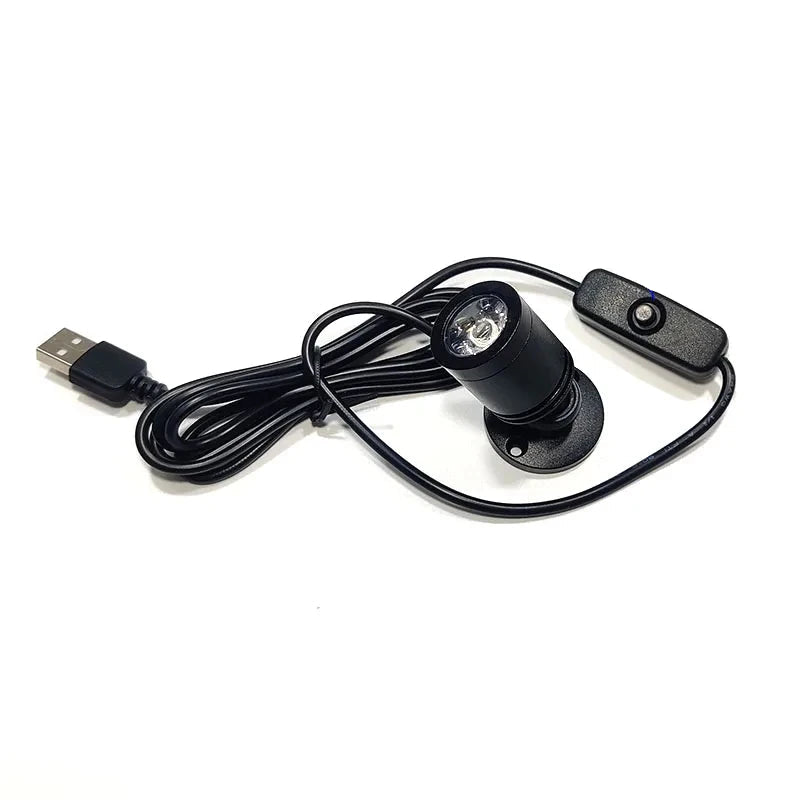 Mini LED Spotlamp met USB-Aansluiting – Verstelbare Accentverlichting in Warm & Koel Wit, 30° Bundelbreedte, Aluminium Afwerking