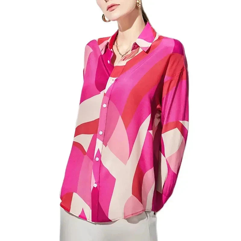 Damesblouse Button-Down Stijl Vrouwelijke Klassieke Look