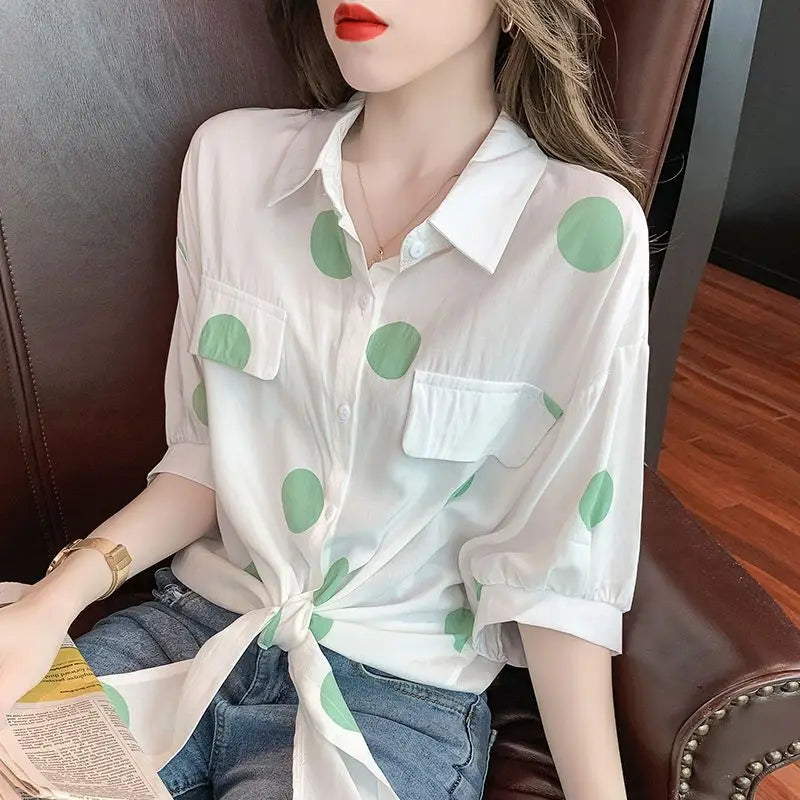 Vrouwelijke Zomer Blouse Lente Jurk