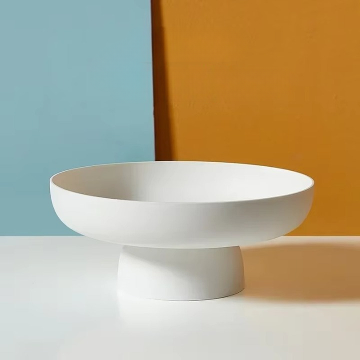 Moderne Fruitschaal met Strak Ontwerp – Ideaal voor Fruit, Brood en Decoratie | Ø 25 cm | Veelzijdig Gebruik in Elke Ruimte | Scandinavisch Keukendesign