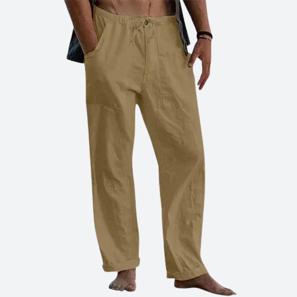 Linnen Herenbroek Casual Zomer Losse Fit