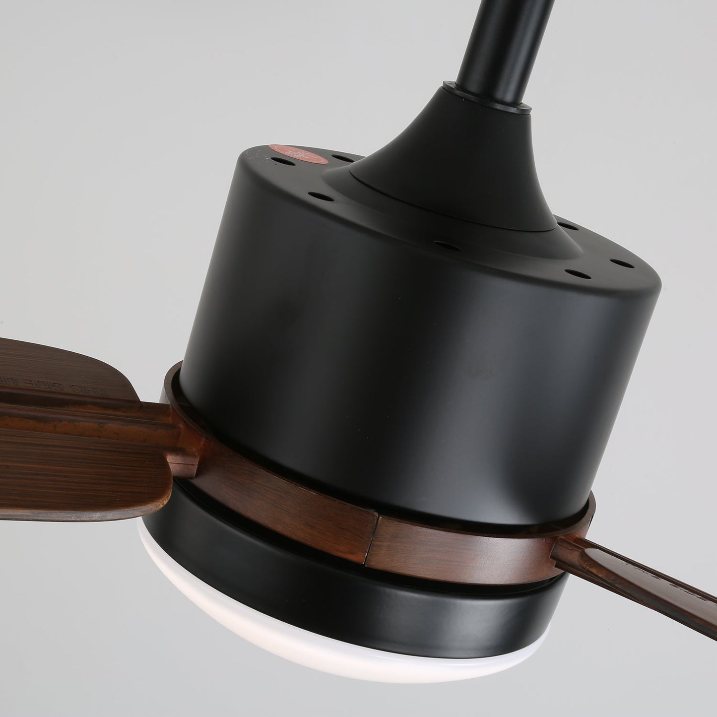Moderne Plafondventilator met Verlichting — Hout & LED — Afstandsbediening