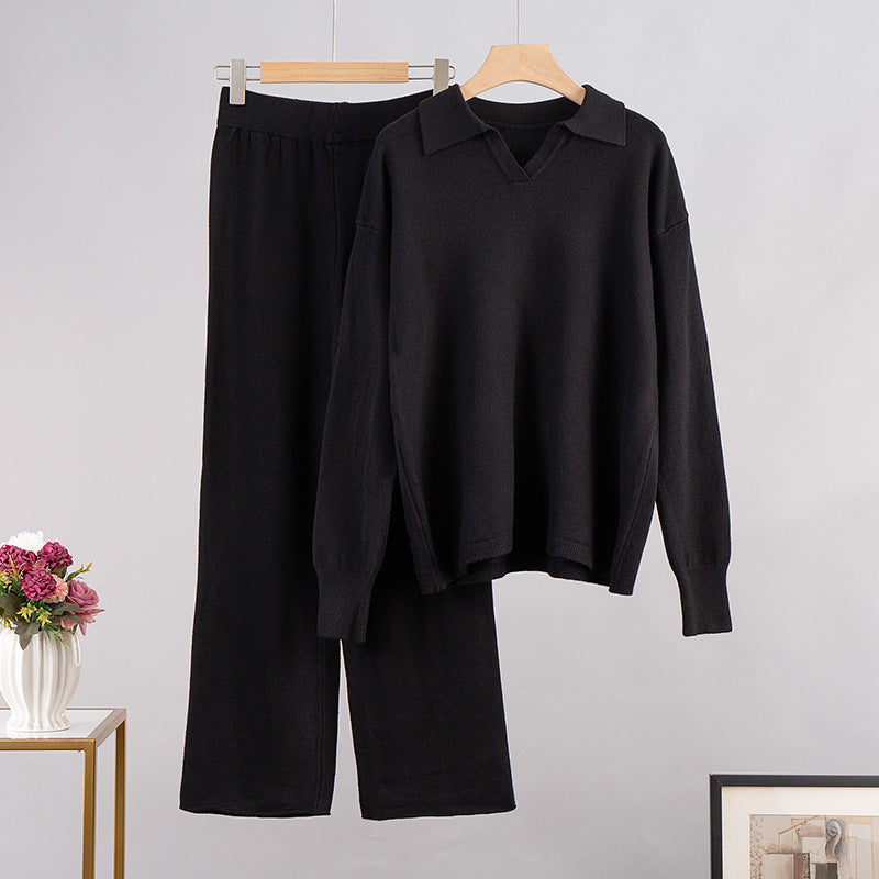 Striktrui met Polo Hals en Wijdte Broek → Striktrui Polo Hals Wijd Model Herenbroek