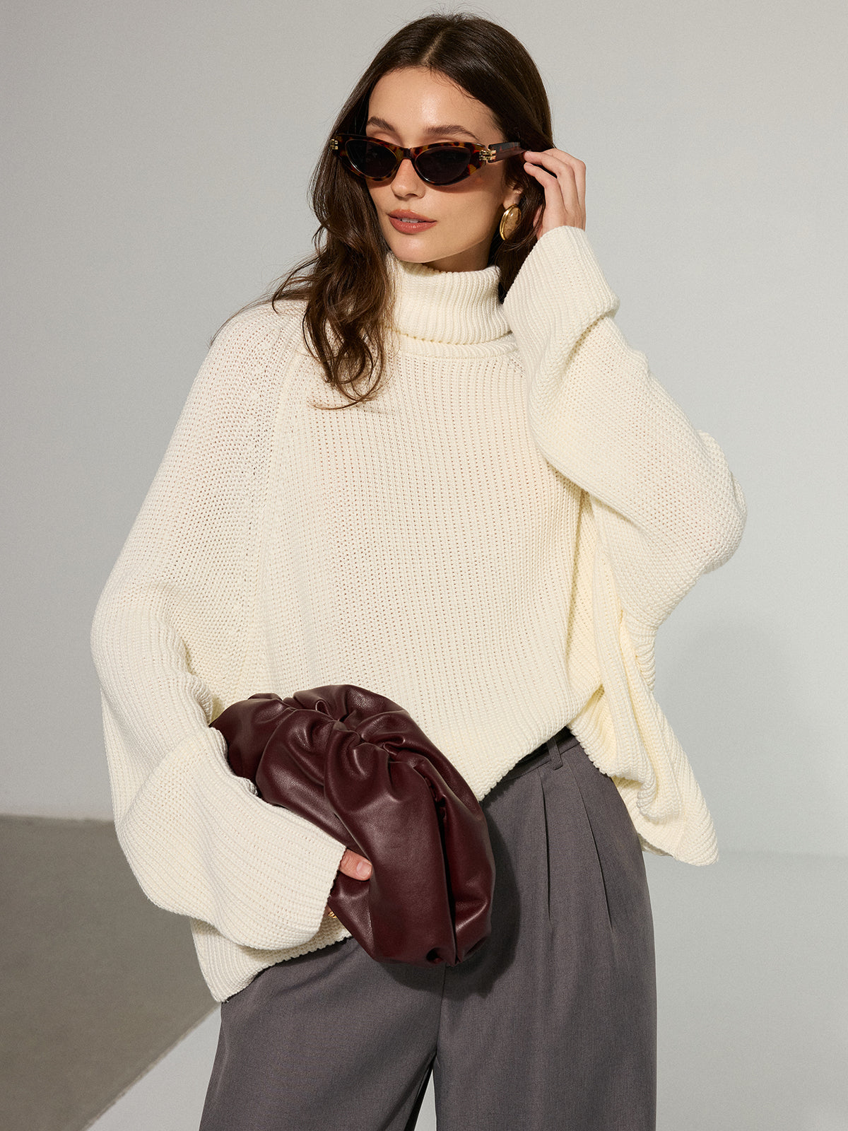 Olivier | Dames Oversized Coltrui - Gebreide Stijl, Comfortabel en Trendy 5