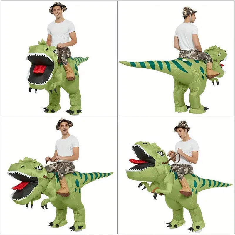 Dino Kostuum Opblaasbaar T-Rex Feestoutfit