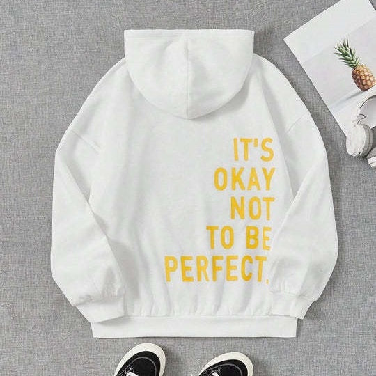 Dames Hoodie Warm Met Leuke Print en Casual Stijl