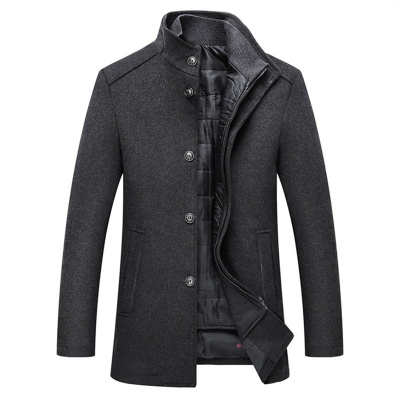 Heren Winterjas Warm Isolatie Polyester Elegant Snit