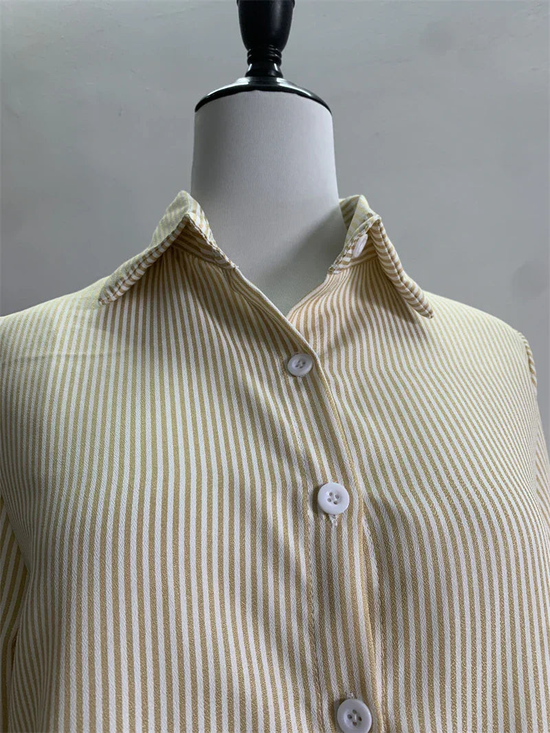 Dames Blouse Gestreept Zomerjurk Stijl