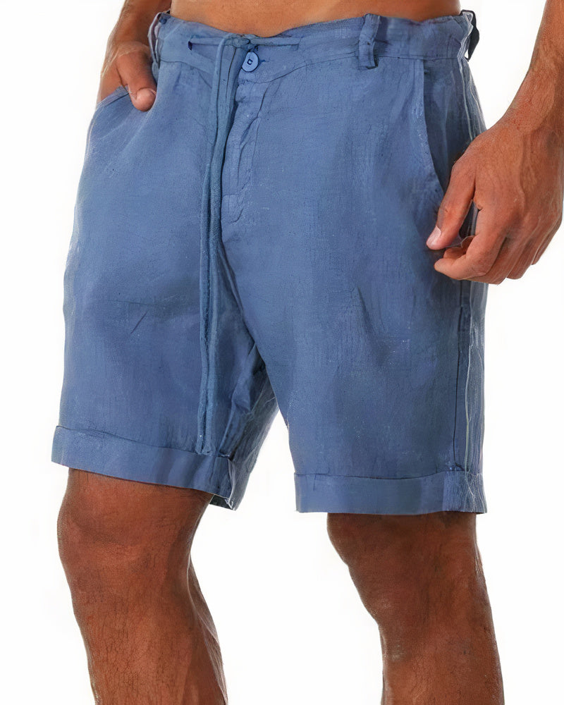 Heren Zomerbroek Linnen Kort Comfortabel Lichtgewicht