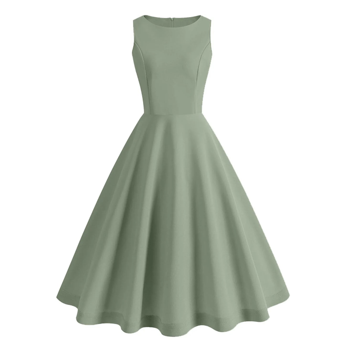 Retro Midi-Jurk Roze Swingjurk Vrouw