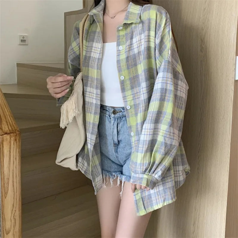 Vrouwelijke Retro Blouses Zomerkleuren