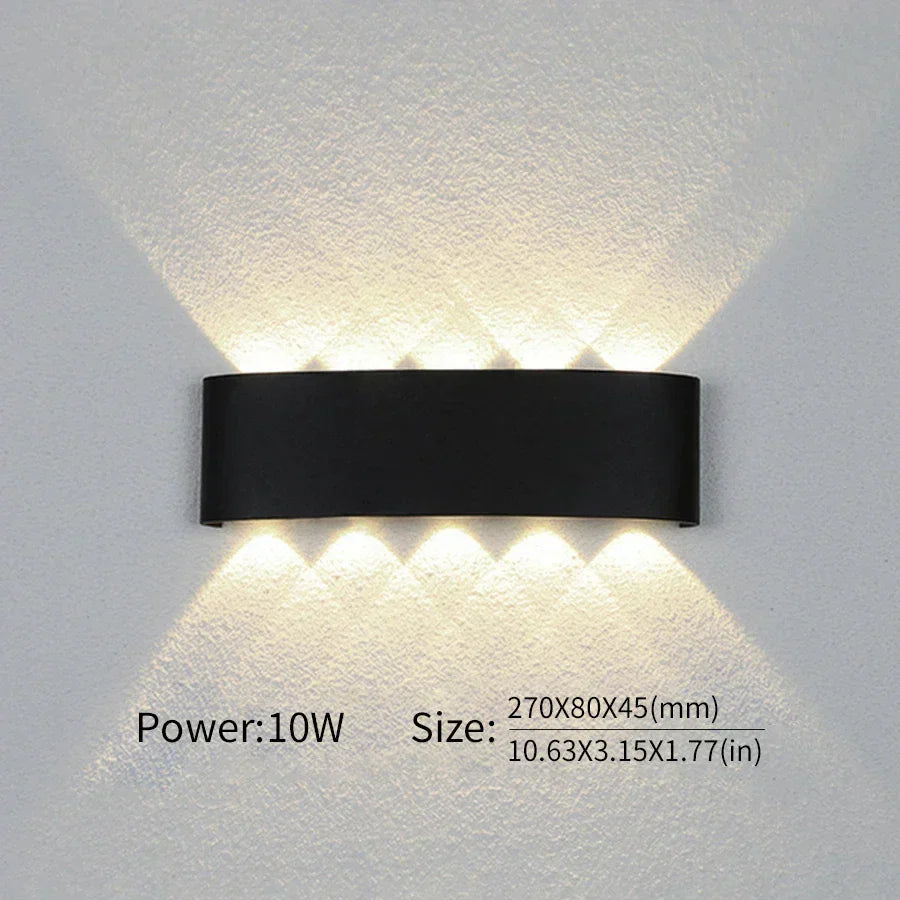 Minimalistische LED-wandlamp voor binnen of buiten - Aluminium - Zwart of Wit - 2W tot 10W
