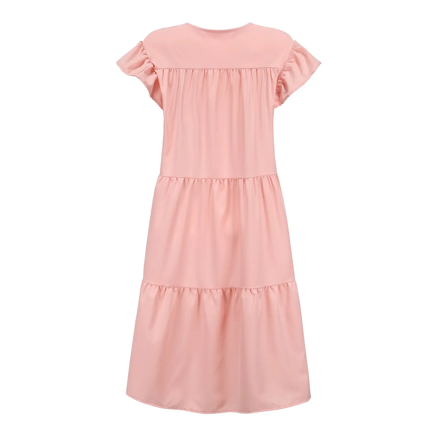 Midi Jurk Fleur de Chic Stijlvol Floral Design