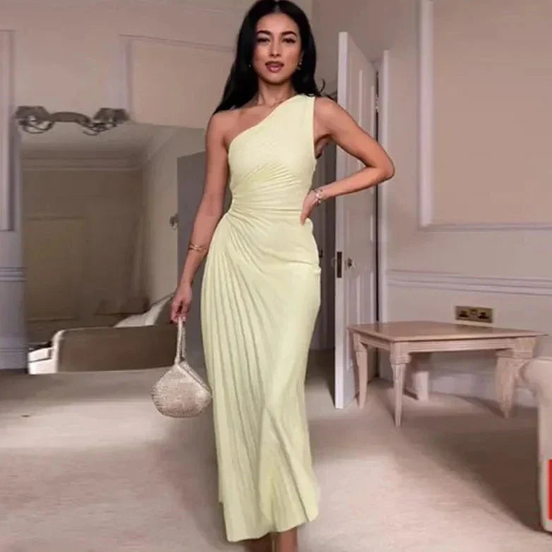 Korte Jurk Uitgesneden Halslijn Avalon Stijl Elegant