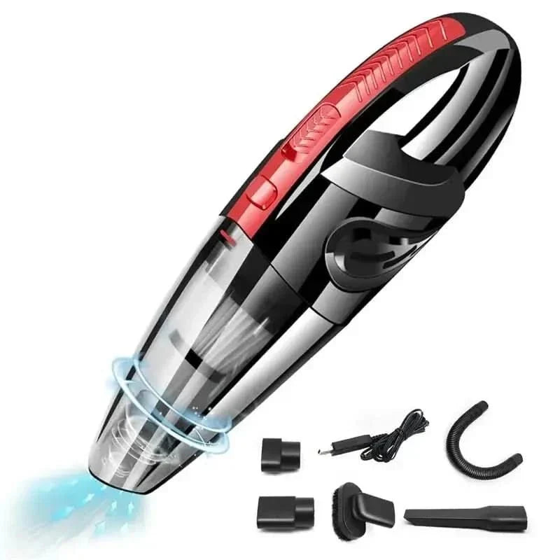 Draadloze Kruimeldief Auto Stofzuiger 120W Zuigkracht Handstofzuiger Met Opzetstukken Voor Nat En Droog Gebruik Compact Oplaadbaar Design