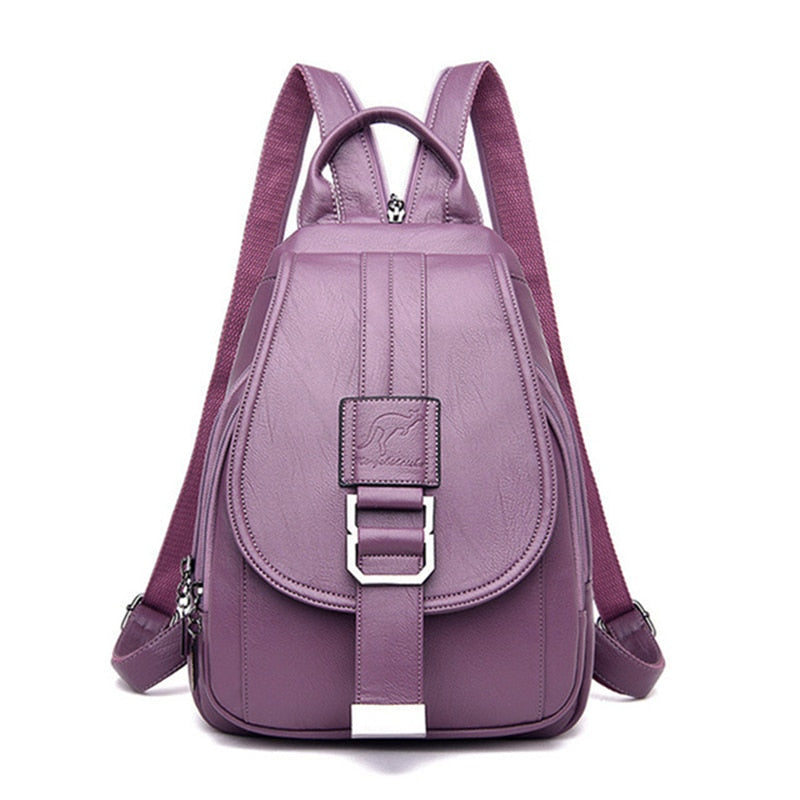 Leren Damesrugzak Elegant Design Praktisch Schoudertas Dagelijks Gebruik Mode Accessoire Veelzijdig Stijlvol