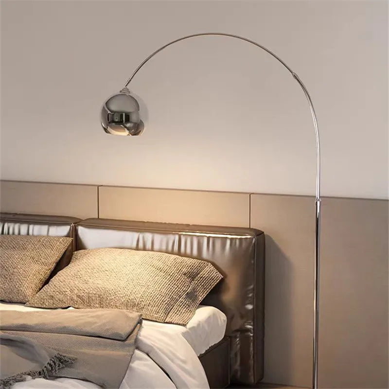 Boog Vloerlamp Metaal Verstelbaar E27 110cm Modern Woonkamer