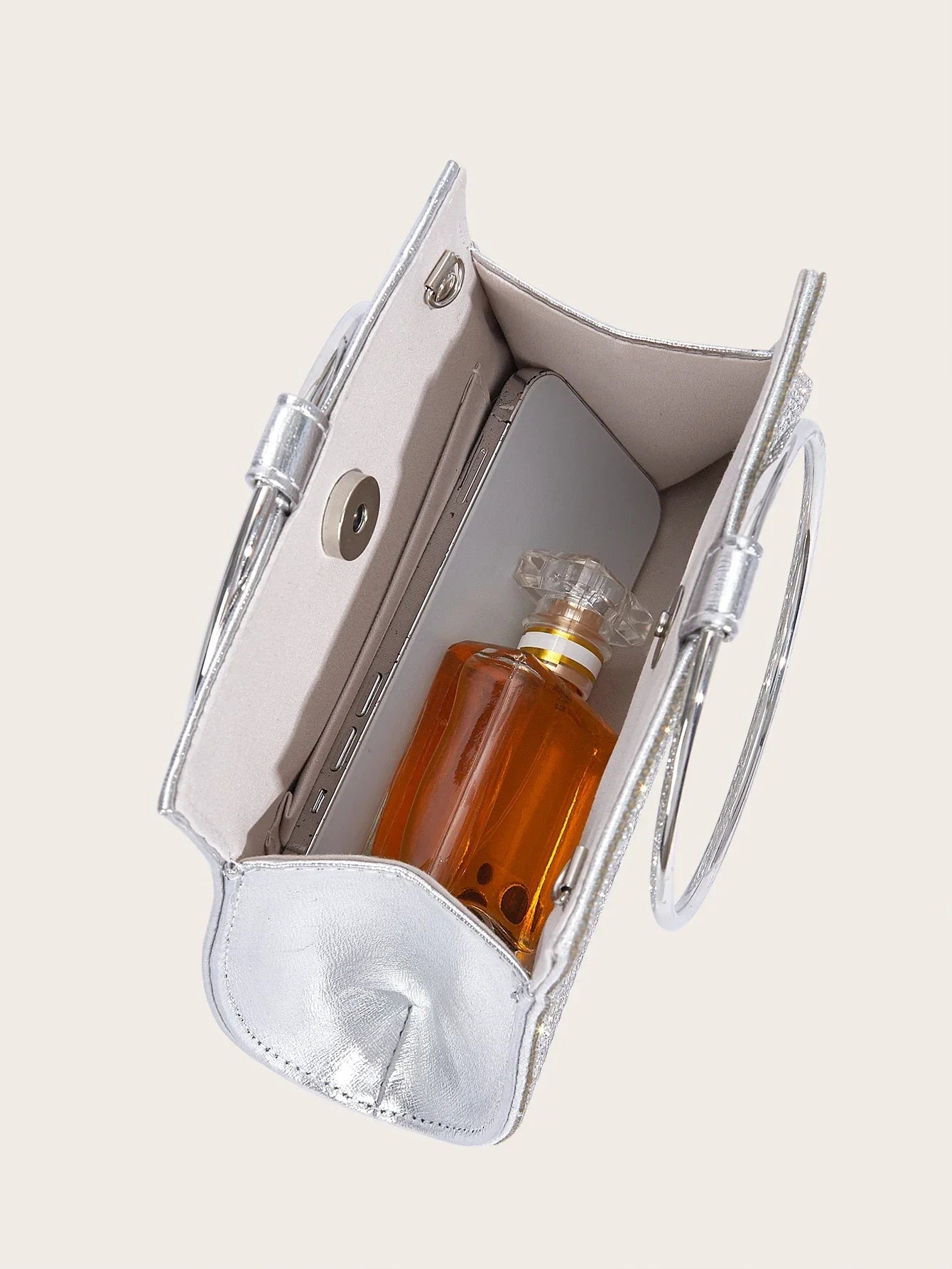 Satijn Avondclutch Luxe Glanzend Klein