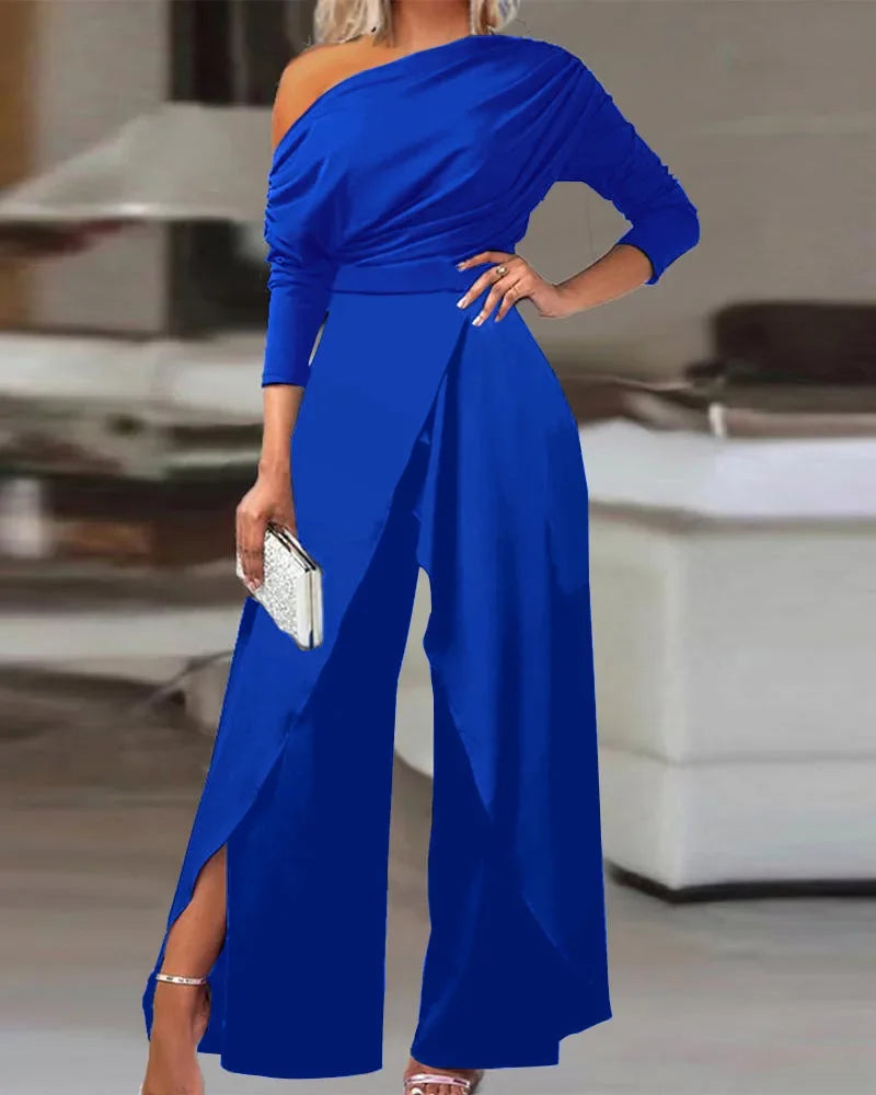 Zomer Jumpsuit Wijd en Elegante Jurk voor Vrouw