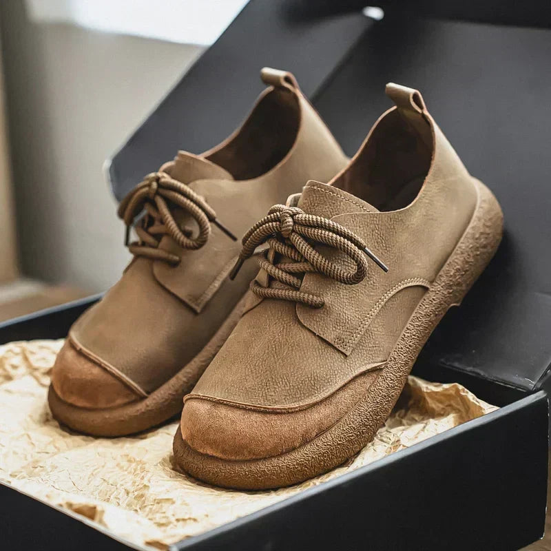 Heren Veterschoenen Low Top Casual Leer