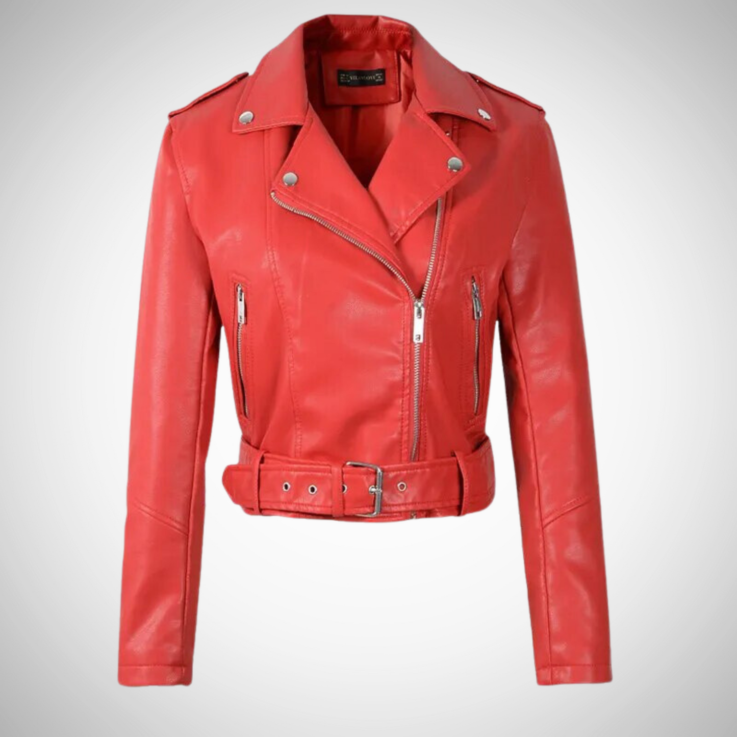Dames Jasje Synthetisch Leer Veganistisch Jacket