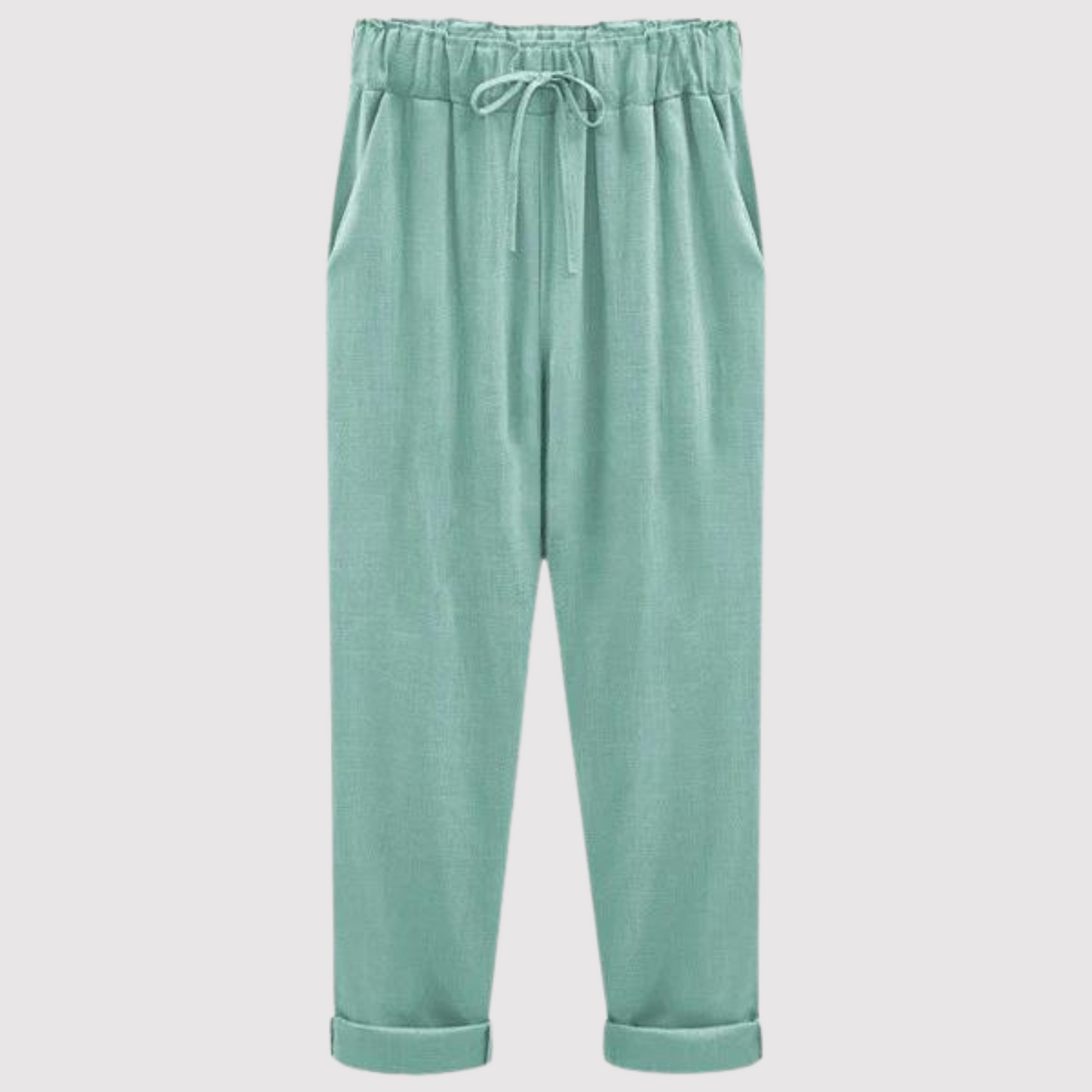 Vrouwelijke Zomermode Broek van Katoen en Linnen