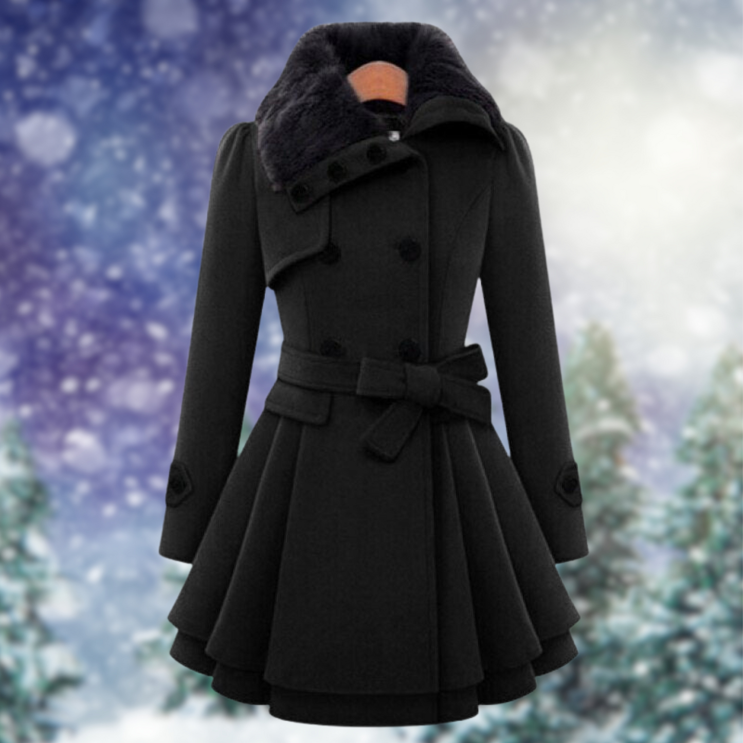 Dame Winterjas Warme Parka met Kap