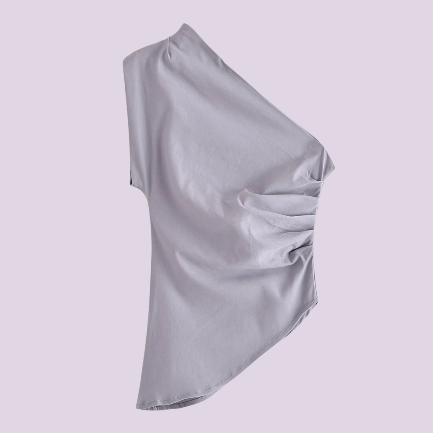 Zwarte Asymmetrische Vrouwentop Mode - StudioMarella